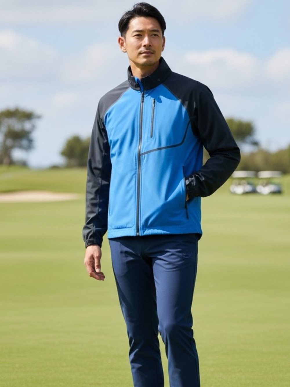 FootJoy HydroTour Waterproof Golf Rain Jacket Blue Black Men’s Large FJ